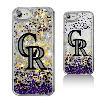 Colorado Rockies iPhone 6/6s/7/8 Logo Gold Glitter Case