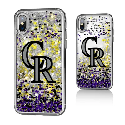 Colorado Rockies iPhone X/Xs Sparkle Glitter Case
