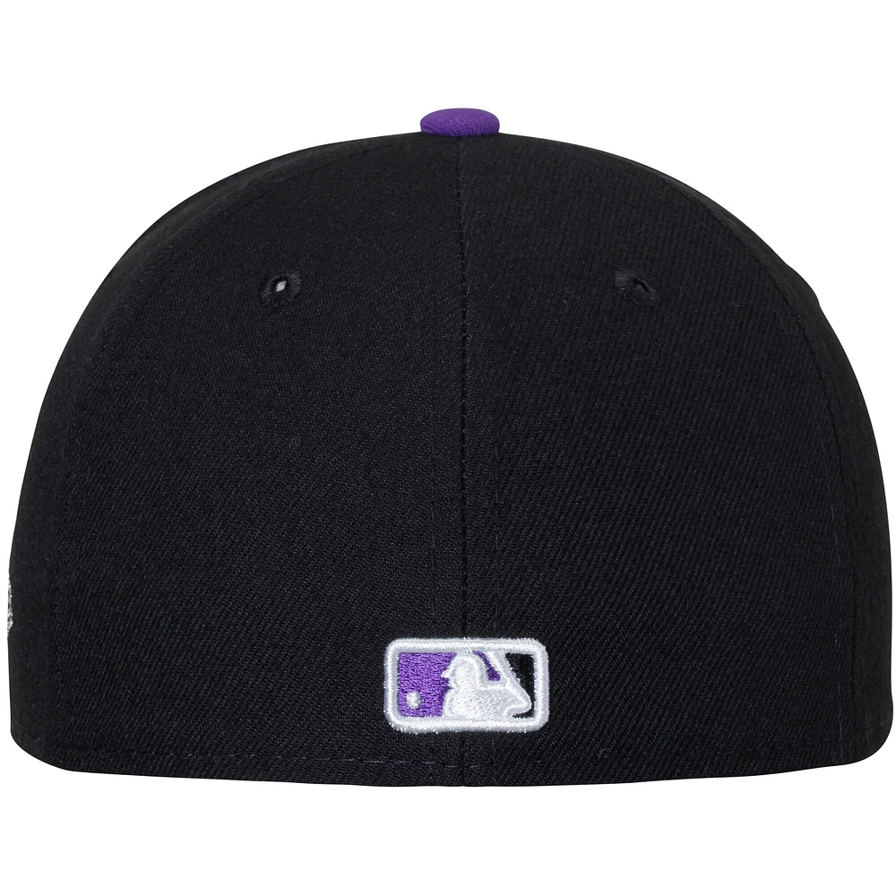 Colorado Rockies New Era Youth Game Authentic Collection On-Field 59FIFTY - Chapeau ajusté Noir