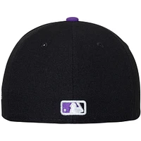 Colorado Rockies New Era Youth Game Authentic Collection On-Field 59FIFTY - Chapeau ajusté Noir