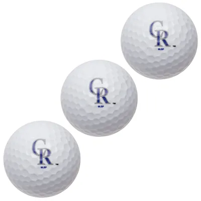 Colorado Rockies Pack of 3 Golf Balls