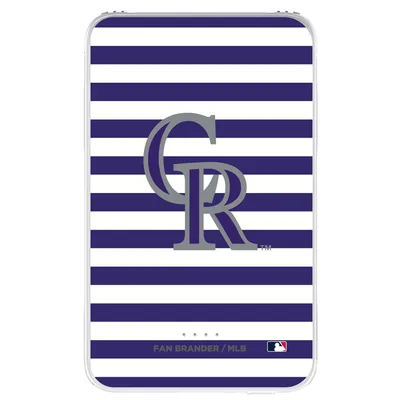 Colorado Rockies Stripe Design 10,000 mAh Portable Power Pack