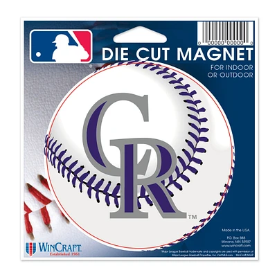 Colorado Rockies WinCraft 5" Die-Cut Car Magnet