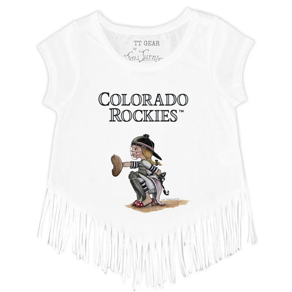 Lids Colorado Rockies Tiny Turnip Women's Unicorn T-Shirt - White
