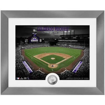 Colorado Rockies Highland Mint 13'' x 16'' Art Deco Silver Coin Photo Mint