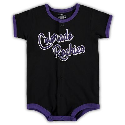 Infant Black Chicago White Sox Power Hitter Romper