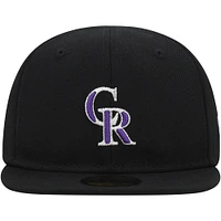 Casquette New Era Colorado Rockies My First 59FIFTY ajustée noire pour bébé