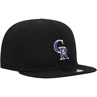 Casquette New Era Colorado Rockies My First 59FIFTY ajustée noire pour bébé