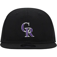 Infant New Era Black Colorado Rockies My First 9FIFTY Adjustable Hat