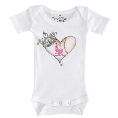 Colorado Rockies Tiny Turnip Infant Military Star Bodysuit - Black