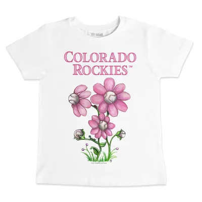 Lids Colorado Rockies Tiny Turnip Women's Baseball Flag T-Shirt - Black