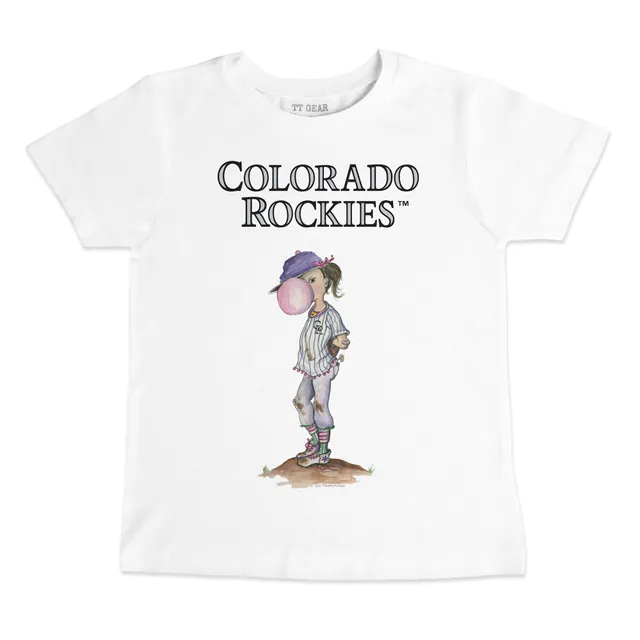 Lids Colorado Rockies Tiny Turnip Youth Bronto Logo T-Shirt - White