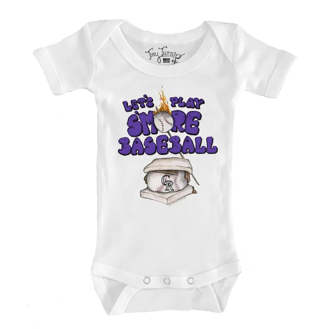 Lids Colorado Rockies Tiny Turnip Youth Baseball Bow T-Shirt