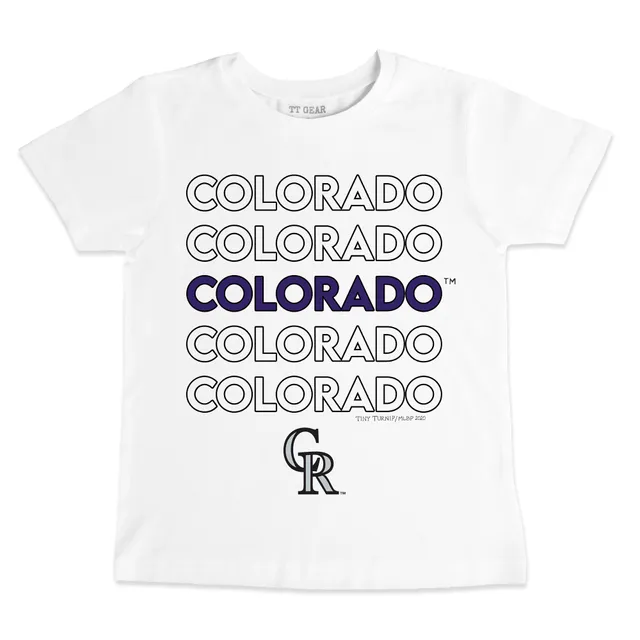 Lids Colorado Rockies Tiny Turnip Infant Baseball Love T-Shirt - White