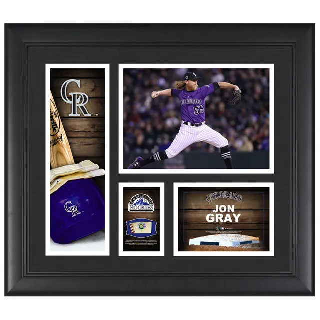 Fanatics Authentic Colorado Rockies Brown Framed Logo Jersey Display Case