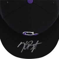 Casquette New Era noire dédicacée par Kris Bryant des Colorado Rockies