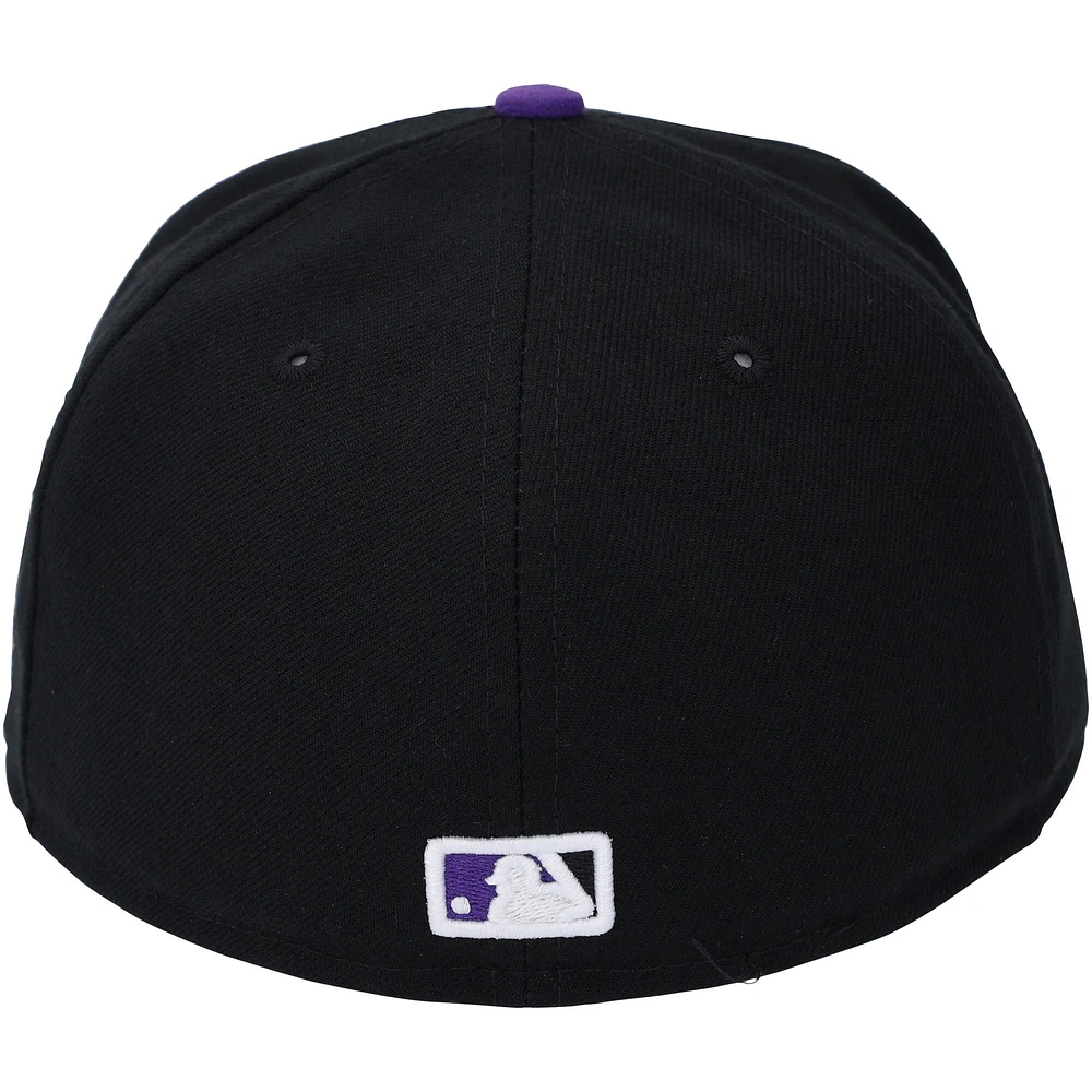 Casquette New Era noire dédicacée par Kris Bryant des Colorado Rockies