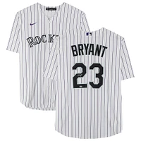 Maillot Nike réplique autographié par Kris Bryant des Colorado Rockies