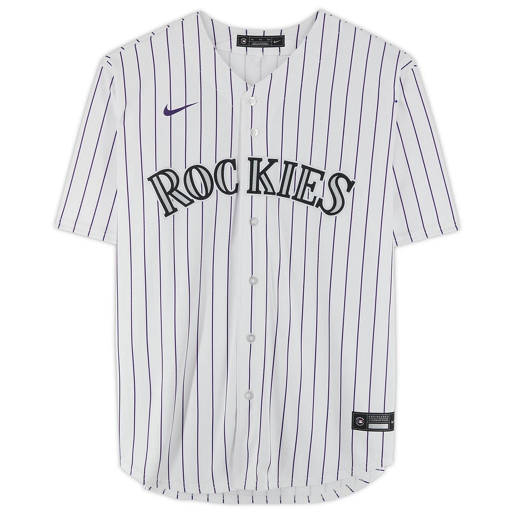 Maillot Nike réplique autographié par Kris Bryant des Colorado Rockies