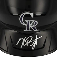 Casque de frappeur Rawlings Mach Pro autographié par Kris Bryant des Colorado Rockies