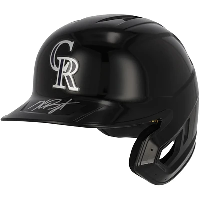 Casque de frappeur Rawlings Mach Pro autographié par Kris Bryant des Colorado Rockies