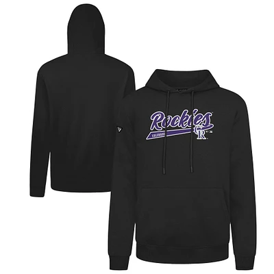 Sweat à capuche en polaire noir Podium des Colorado Rockies pour homme Levelwear