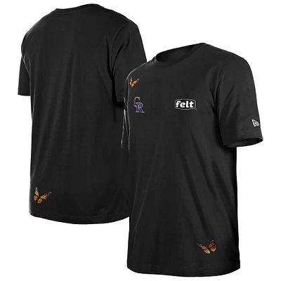 T-shirt noir Colorado Rockies de New Era x Felt pour homme