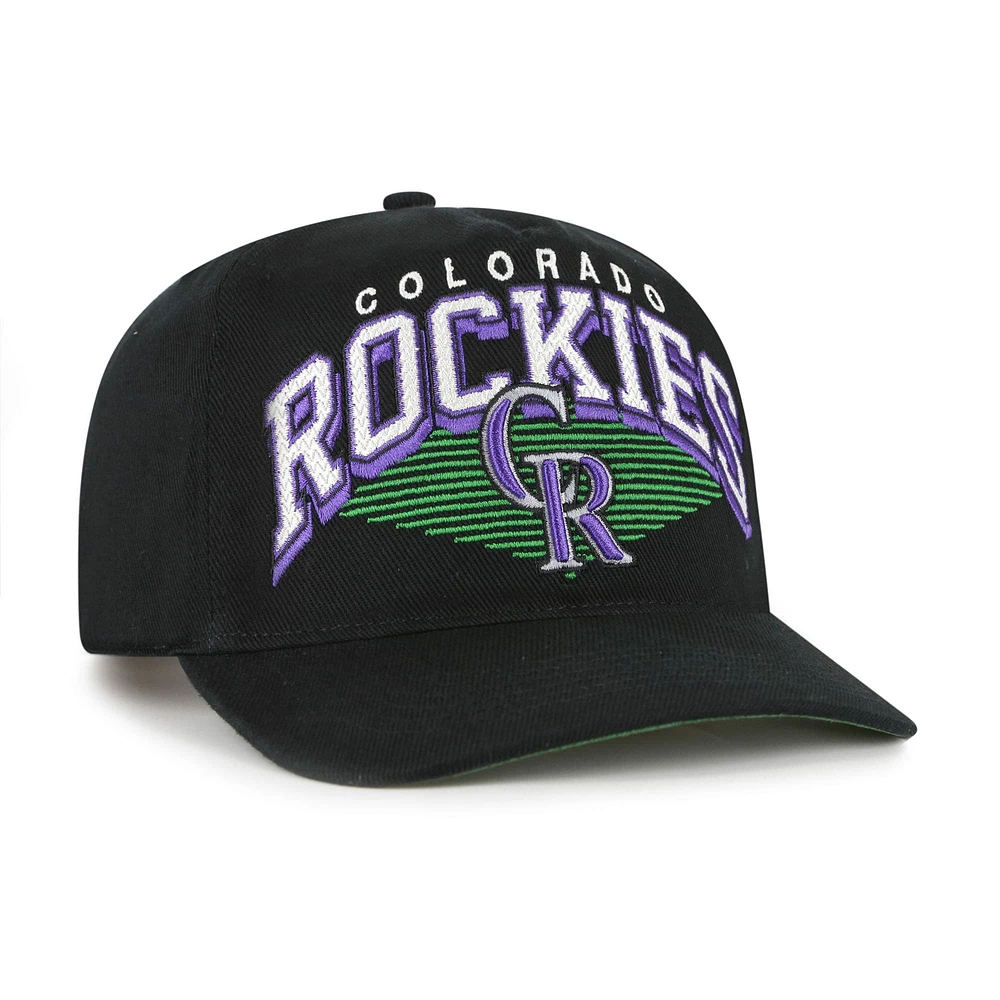 Men's '47 Black Colorado Rockies Pomona Hitch Adjustable Hat
