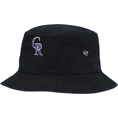 Chapeau seau principal '47 Colorado Rockies pour hommes, noir
