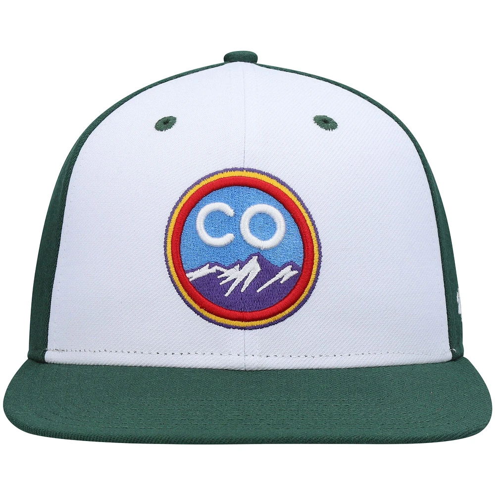 Casquette '47 Colorado Rockies 2021 City Connect Captain Snapback verte pour homme