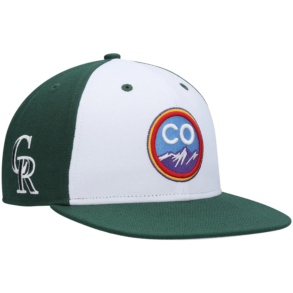 Casquette '47 Colorado Rockies 2021 City Connect Captain Snapback verte pour homme