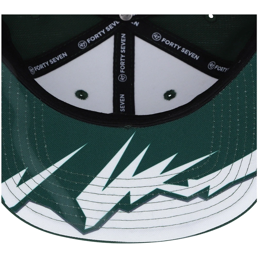 Casquette '47 Colorado Rockies 2021 City Connect Captain Snapback verte pour homme