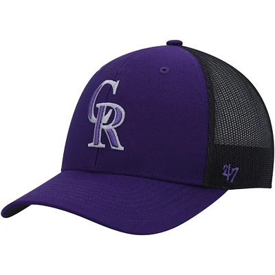 Casquette Snapback secondaire Colorado Rockies '47 violette pour homme