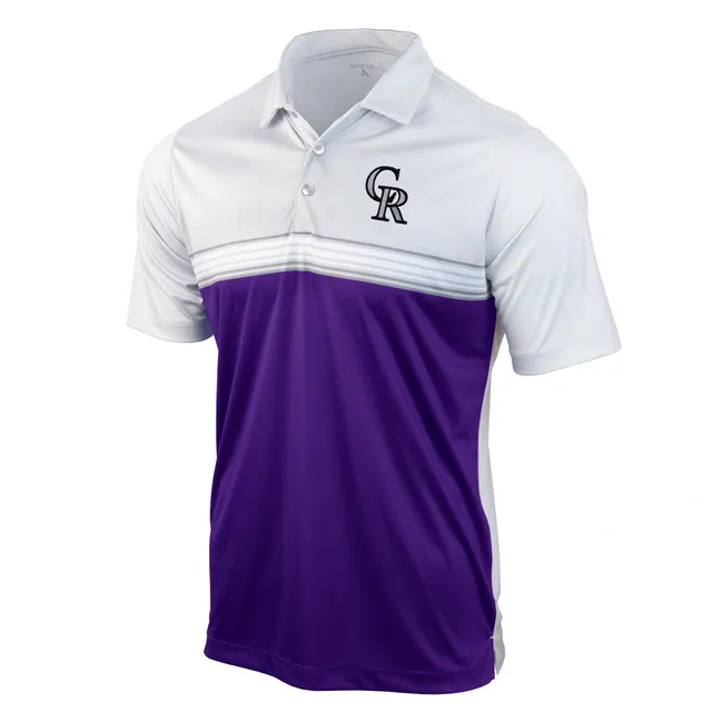 Women's Antigua Purple Colorado Rockies Affluent Polo Size: Medium