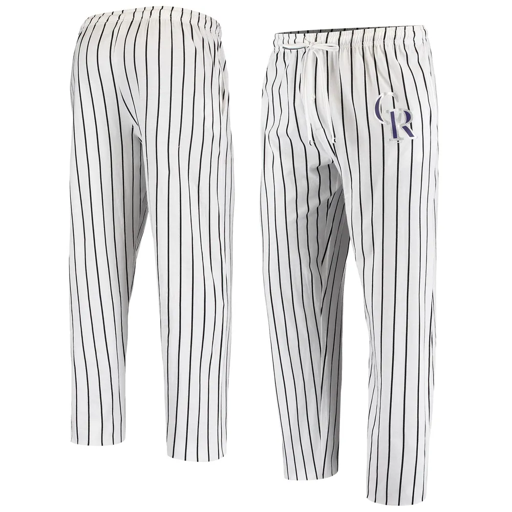 Lids Colorado Rockies Concepts Sport Vigor Pinstripe Pants - White