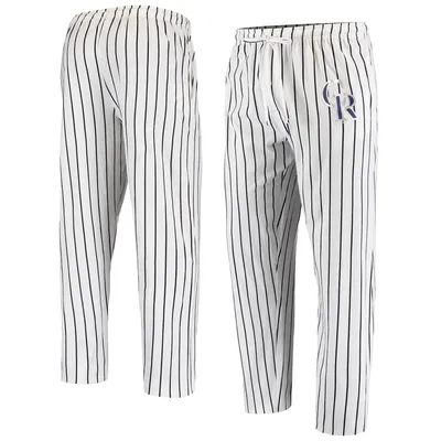 Colorado Rockies Concepts Sport Vigor Pinstripe Pants - White