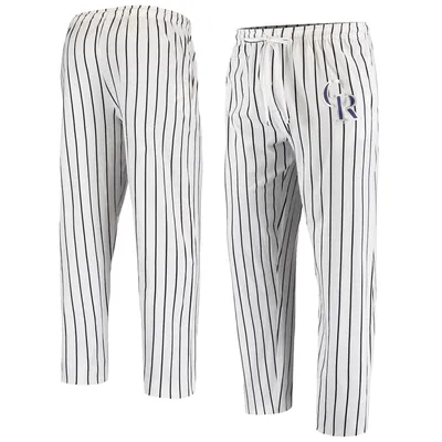 Women's New York Mets Concepts Sport White Vigor Pinstripe Nightshirt