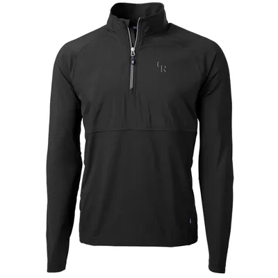 Colorado Rockies Cutter & Buck Adapt Eco Knit Hybrid Recycled Quarter-Zip Pullover Jacket