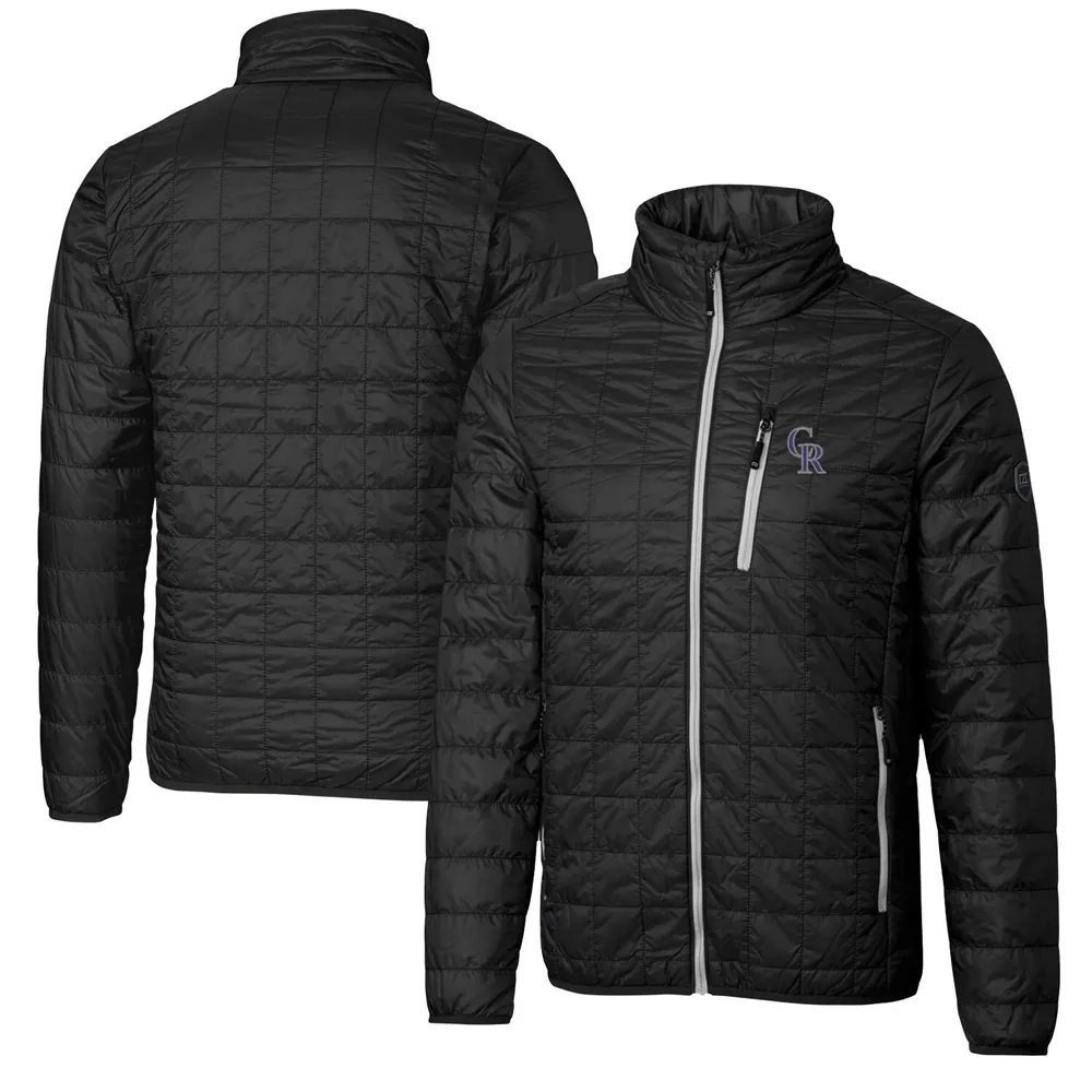 Colorado Rockies Cutter & Buck Stealth Full-Zip Jacket - Black