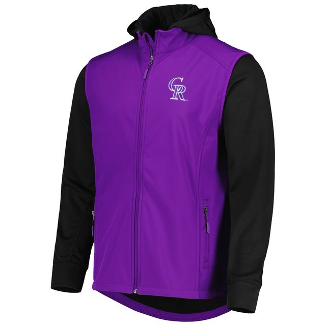 Veste à glissière intégrale Dunbrooke Colorado Rockies Alpha pour hommes, violet/noir