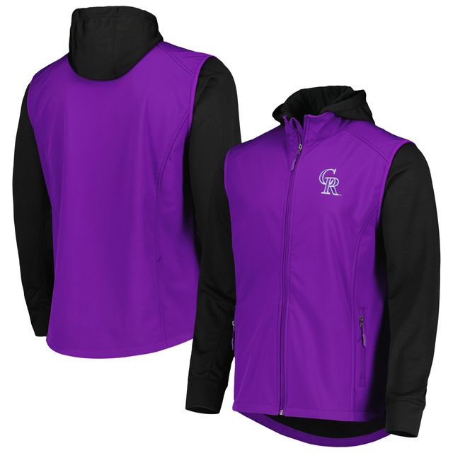 Veste à glissière intégrale Dunbrooke Colorado Rockies Alpha pour hommes, violet/noir