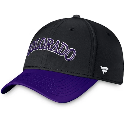 Men's Fanatics Black/ Colorado Rockies Core Flex Hat