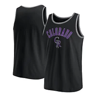 Men's Fanatics Black Colorado Rockies Bet Tank Top