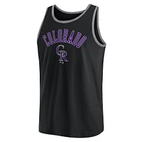 Men's Fanatics Black Colorado Rockies Bet Tank Top