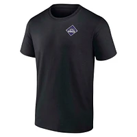 T-shirt noir Fanatics Field Play pour homme Colorado Rockies