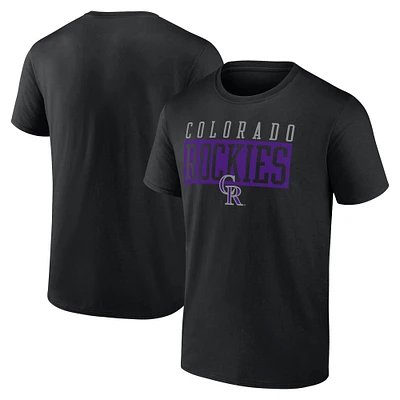 T-shirt noir Hard To Beat des Rockies du Colorado Fanatics pour hommes