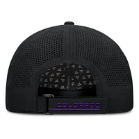 Men's Fanatics Black Colorado Rockies Level Up Driver Adjustable Hat