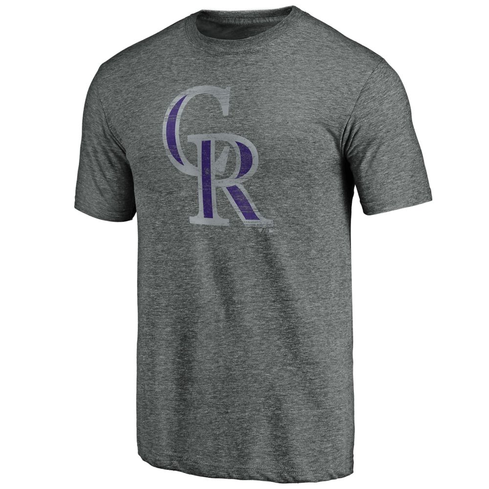 Fanatics Men's Purple Colorado Rockies Official Logo T-Shirt