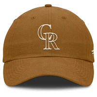 Casquette ajustable Fanatics Brown Colorado Rockies Act Natural Chopper pour hommes