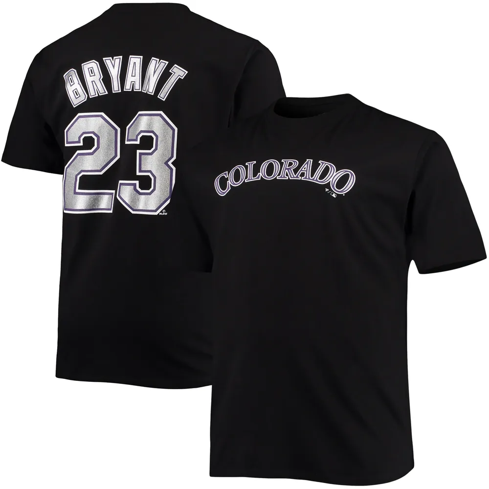 Lids Kris Bryant Colorado Rockies Big & Tall Name Number T-Shirt